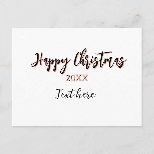 Feliz Navidad a los detalles del año negro holi (Anverso)