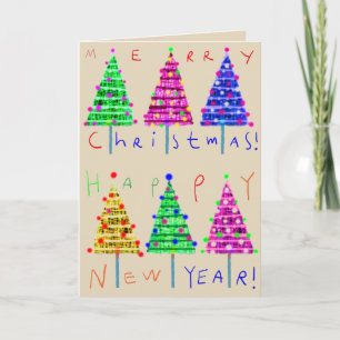 Feliz Navidad a los niños Navidades de arte tarjet