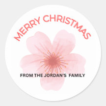 Feliz Navidad a los pegatinas familiares de Jordan