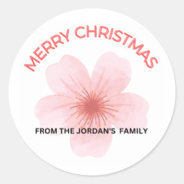 Feliz Navidad a los pegatinas familiares de Jordan