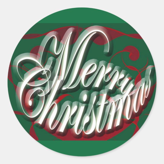 Feliz Navidad a los Pegatinas verdes (Anverso)