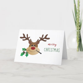 Feliz Navidad a los renos con Mistletoe