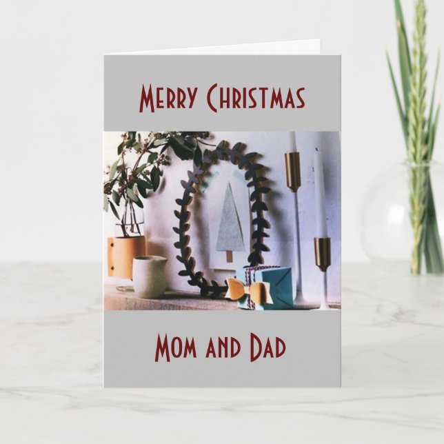 FELIZ NAVIDAD A **MIS PADRES** (Anverso)