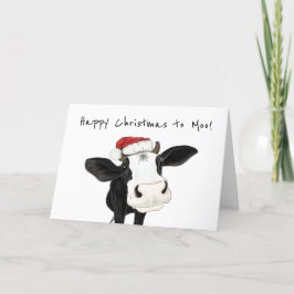 Feliz Navidad a Moo, carta de Navidades vacíos