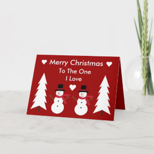 Feliz Navidad A Quien Amo La Tarjeta De Los Hombre