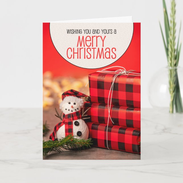 Feliz Navidad a ti y a tu dulce muñeco de nieve (Anverso)