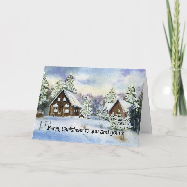 Feliz Navidad a ti y a tus Navidades Tarjeta (Anverso)