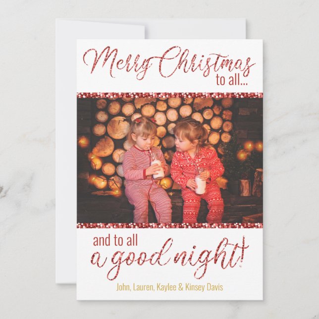 Feliz Navidad a todas las tarjetas de fotos (Anverso)