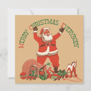 ¡Feliz Navidad a Todos! Santa Claus Vintage