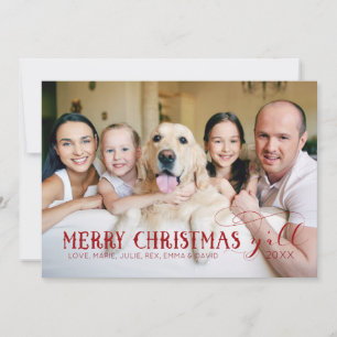 Feliz Navidad a Todos - Tarjeta de Foto Familiar