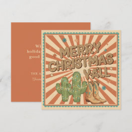 Feliz Navidad a Todos Tarjeta Occidental Boho