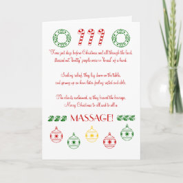 ¡Feliz Navidad a todos y a todos un MASAJE!