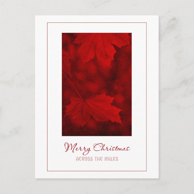 Feliz Navidad a través de la postal Miles (Anverso)