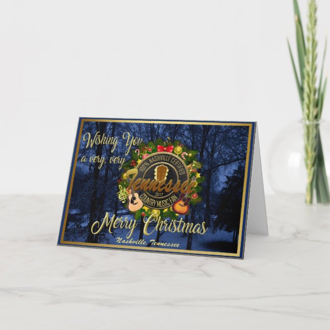 Feliz Navidad a un fanático de la música country d (Anverso)