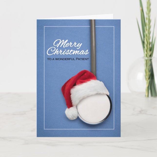 Feliz Navidad a un Paciente Maravilloso Estetoscop (Anverso)