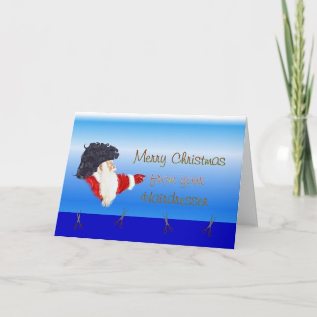 Feliz Navidad a un peluquero peluquero (Anverso)