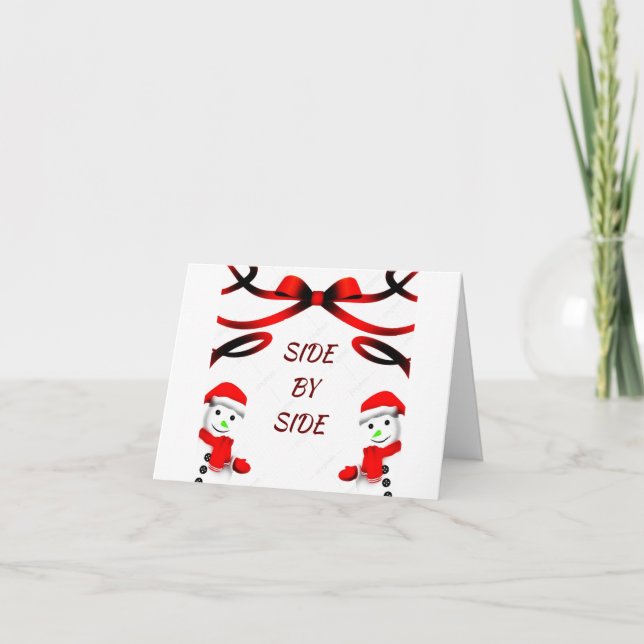 FELIZ NAVIDAD A UNA TARJETA ESPECIAL "TWIN" (Anverso)