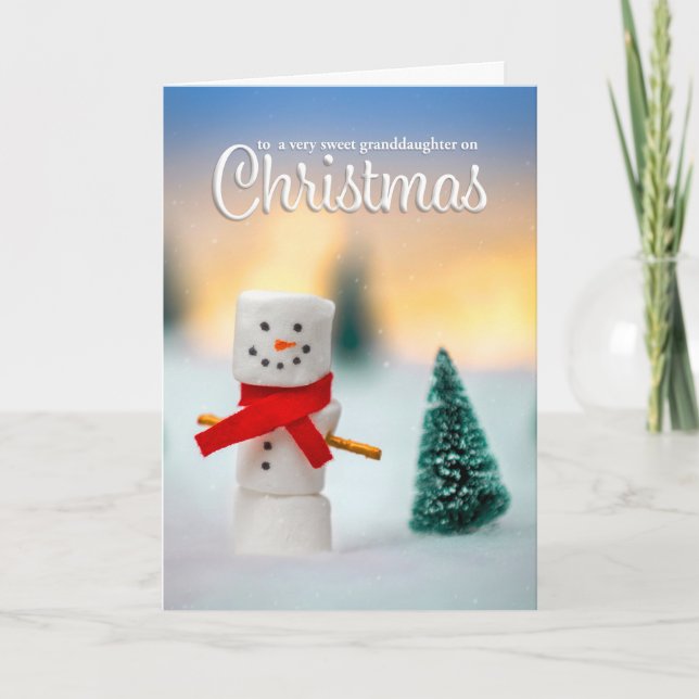 Feliz Navidad Abuela Marshmallow Snowman (Anverso)
