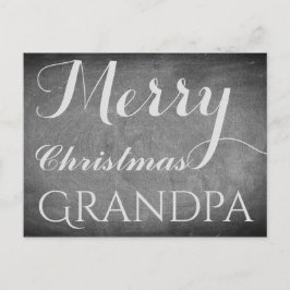 Feliz Navidad Abuelo Chalkboard Typografía
