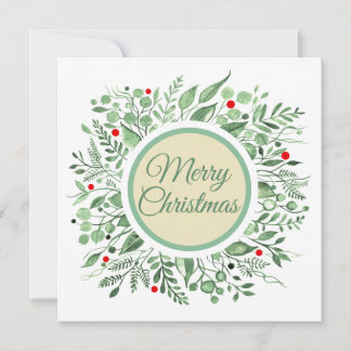 Feliz Navidad acuarela Wreath 2.0