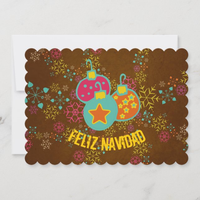 Feliz Navidad adorna la tarjeta de los días de (Anverso)