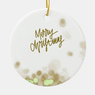 Feliz Navidad - Adorno de Cerámica Elegante