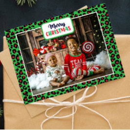 Feliz Navidad (agrega tu propia foto) Leopard Prin