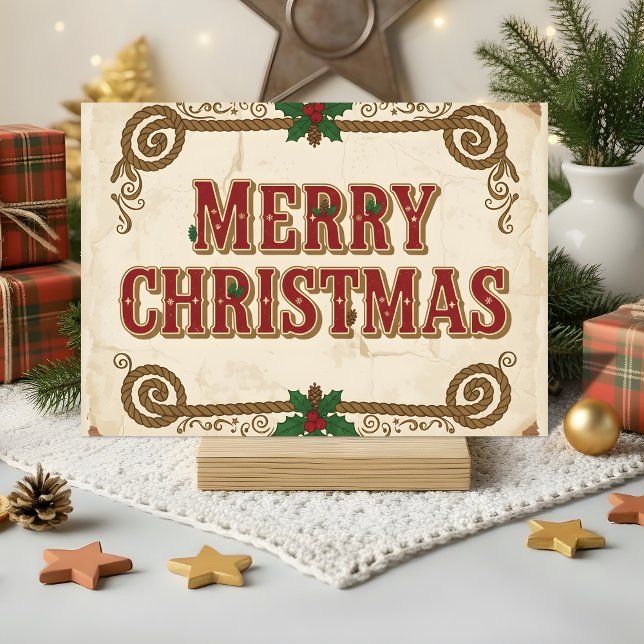 Feliz Navidad al estilo Western Retro (Subido por el creador)