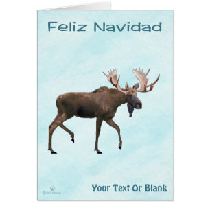 Feliz Navidad - Alce Toro En Nieve