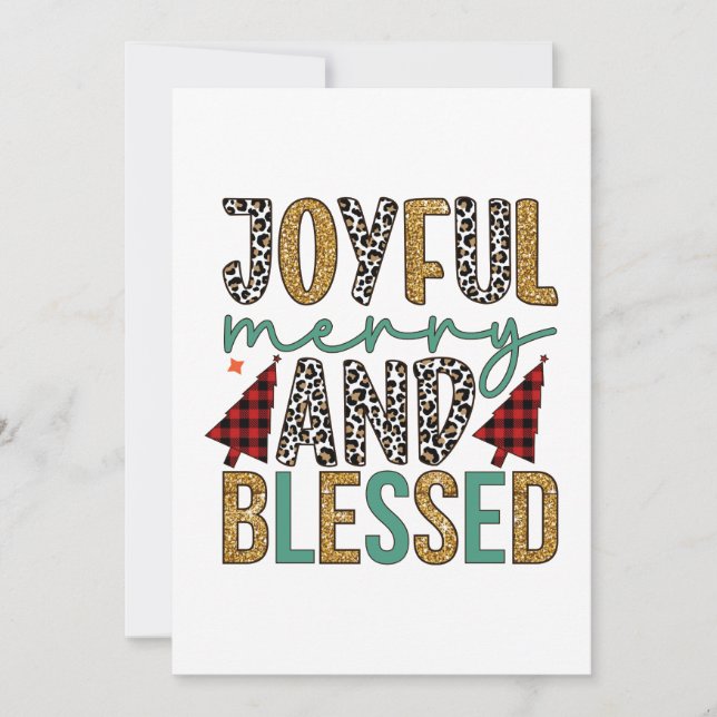 Feliz Navidad Alegre y Bendecida (Anverso)