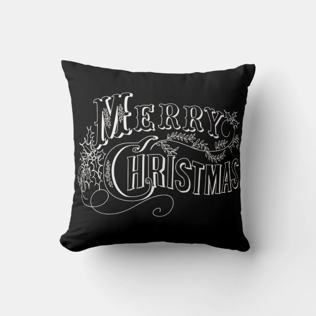 Feliz Navidad almohada decorativa (Anverso)