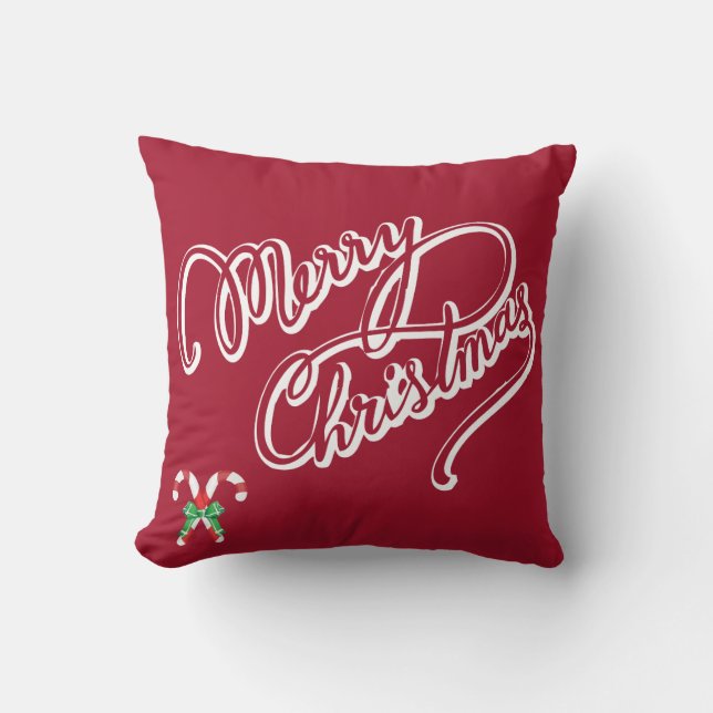 Feliz Navidad almohada decorativa (Anverso)