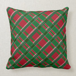 Feliz Navidad, almohada roja y verde, 20x20
