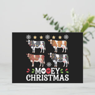 Feliz Navidad Amante de las Vacas Fiesta Granja Gr