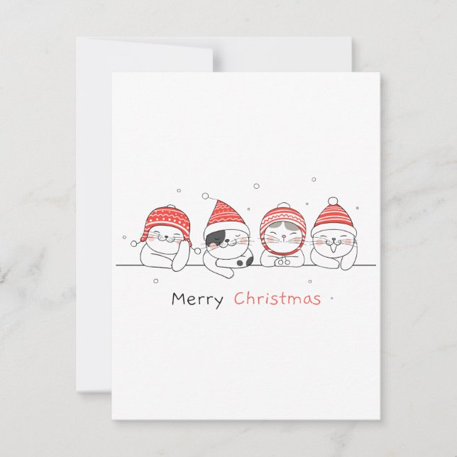 Feliz Navidad amigos gatitos (Anverso)