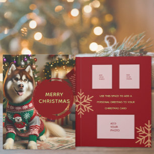 Feliz Navidad Añadir Hasta 7 Fotos Tarjeta De Salu
