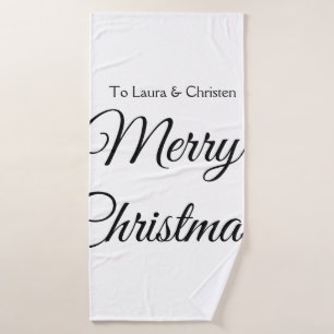 Feliz Navidad añadir nombre de texto personalizado