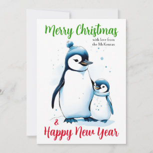 Feliz Navidad Año Nuevo Cuaderno Pingüino
