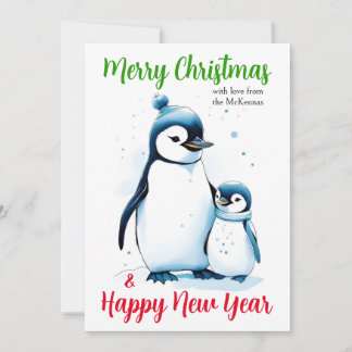 Feliz Navidad Año Nuevo Cuaderno Pingüino
