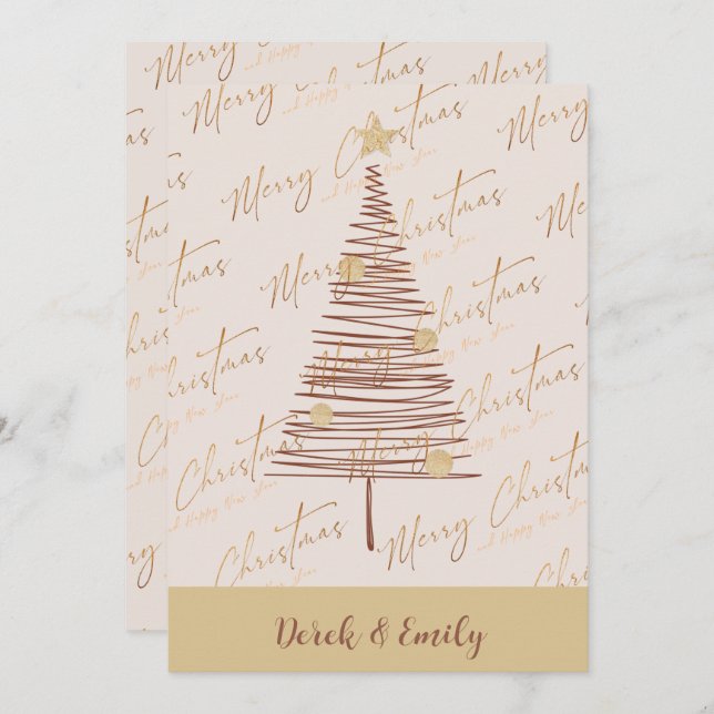 Feliz Navidad Año Nuevo Navidad (Anverso / Reverso)