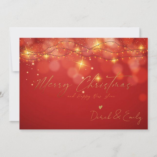 Feliz Navidad Año Nuevo Navidad Esparkly Navidades (Anverso)