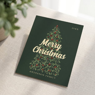 Feliz Navidad Árbol de Navidad Moderno Elegante