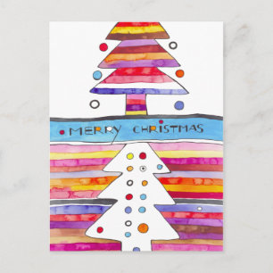 Feliz Navidad Árboles contemporáneos