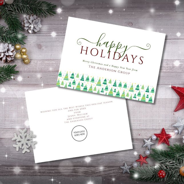 Feliz Navidad Árboles de Navidad Logo Corporativo (Subido por el creador)