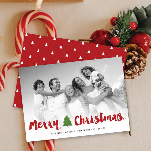 Feliz Navidad Audaz Pincel Guión moderno Foto