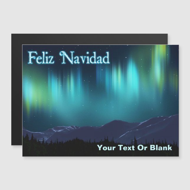 Feliz Navidad - Aurora Borealis (Anverso/Reverso)