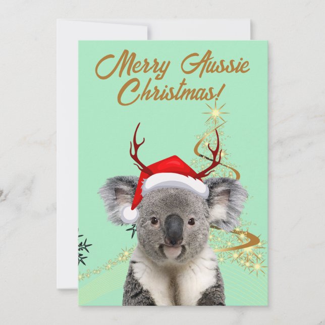 Feliz Navidad australiana koala  (Anverso)