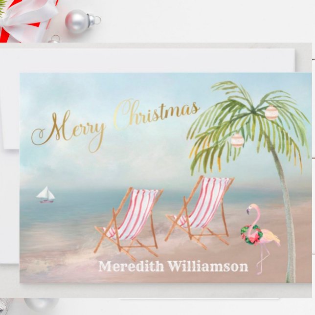 Feliz Navidad Beach Flamingo Presupuesto Fiesta (Subido por el creador)