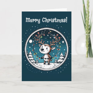 Feliz Navidad Bebé Doblado Tarjeta de Navidad