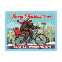 Feliz Navidad Bigfoot Desde Seattle Washington